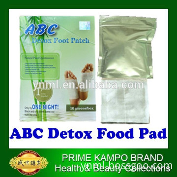 Best sell Herbal detox food patch, foot pad for sleep, bamboo vinegar foot pad plaster for health care